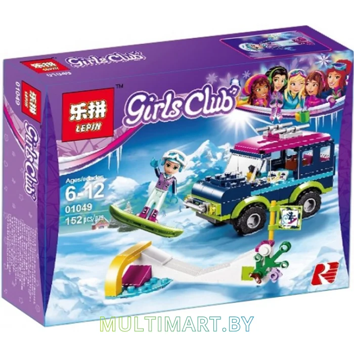 Конструктор Lepin 01049 Горнолыжный курорт: внедорожник (424 детали)